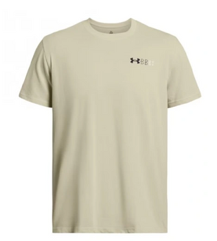 T-shirt męski Under Armour HW LC LOGO REPEAT SS beżowy XXL