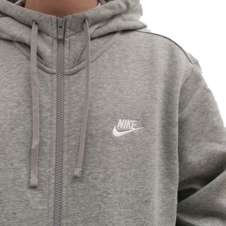 Nike Bluza Męska z kapturem Sportwear Club Hoodie szara M