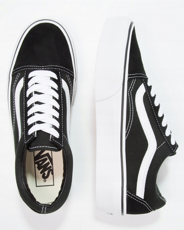 VANS UA Old Skool Platform trampki unisex czarne