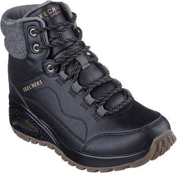 Obuwie Damskie Botki Skechers Uno Rugged 177179-BBK Czarne 35,5 EU