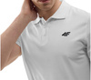 Koszulka męska t-shirt polo 4F M316 biała bawełniana regularny krój S