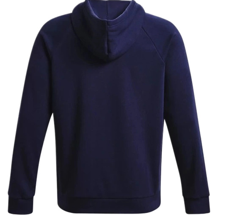 Bluza męska z kapturen Under Armour Rival Fleece Logo HD-BLK granatowa XXL
