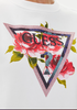 Bluza damska GUESS CN ROSES TRIANGLE SW biała XS
