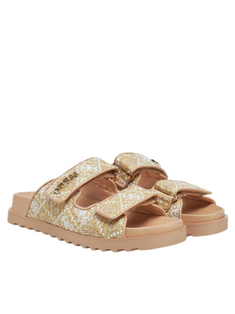Guess Klapki Damskie FLJFZZFAB19-CREAM Eleganckie Beżowe 37 EU