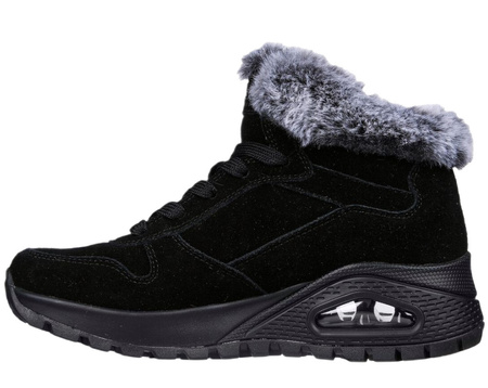 Buty damskie ocieplane SKECHERS UNO RUGGED-WINTRIN czarne 36,5 EU