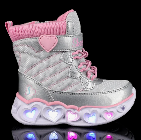 Buty kozaki Skechers Heart Chase Szare rozmiar 21 EU