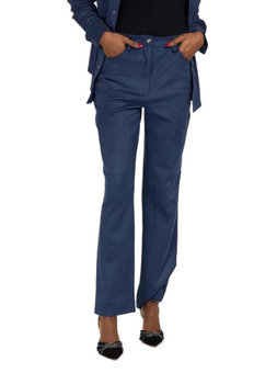 Spodnie Damskie Guess Kelly Granatowe Eleganckie 26