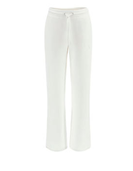 Spodnie dresowe damskie Guess BRENDA SCUBA STRAIGH ecru XS