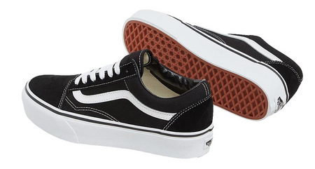 VANS UA Old Skool Platform trampki unisex czarne