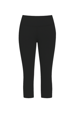 Legginsy damskie 3/4 Skechers Goflex HW Capri czarne wysoki stan XS