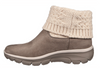 Botki damskie wsuwane SKECHERS EASY GOING COZY WEATHER beż ocieplane 36,5