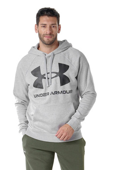 Under Armour Bluza Męska z kapturem kangurka regulowany kaptur szara M