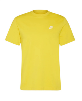 Nike T-shirt męski żółty bawełniany Nsw Club