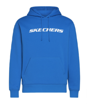 Bluza z kapturem męska SKECHERS STRIKETHROUGH niebieska M