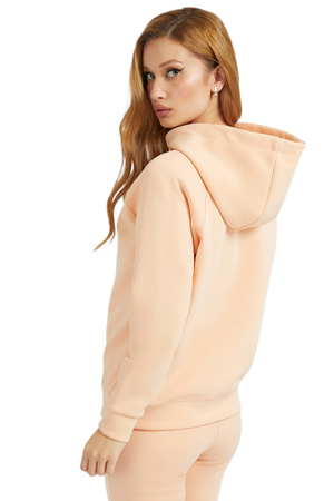 Bluza damska z kapturem GUESS EUPHEMIA HOODED SWEA beżowa S