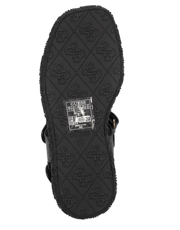 Guess Alibi Damskie Sandały Na Platformie Czarne FLJLANELE03-CREAM 36 EU