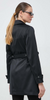 Płaszcz przejściowy dwurzędowy damski GUESS LUANA W4RL08WFJ02 czarny XS