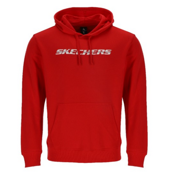 Bluza z kapturem męska SKECHERS STRIKETHROUGH czerwona L
