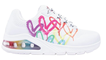 Buty sneakersy damskie SKECHERS UNO 2 - FLOAT wygodne białe 39 EU