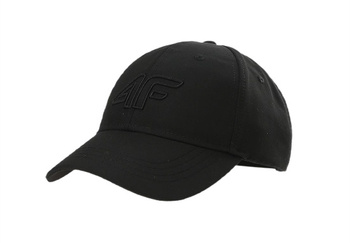 Czapka z daszkiem unisex 4F U314 bejsbolówka czarna regulowana S/M