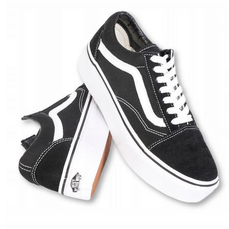 VANS UA Old Skool Platform trampki unisex czarne