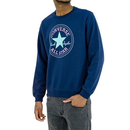 Converse Sweter CHUCK PATCH COUNTER CLIMATE CREW granatowy XS