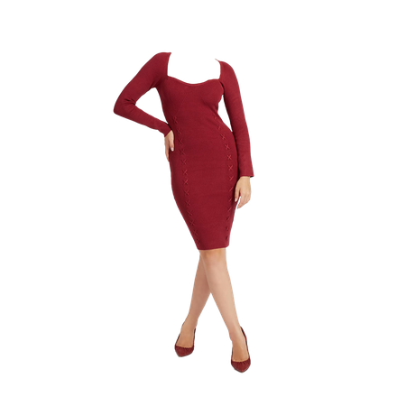 GUESS Sukienka Swetrowa Bodycon W2BK55Z2YJ2-G5B7